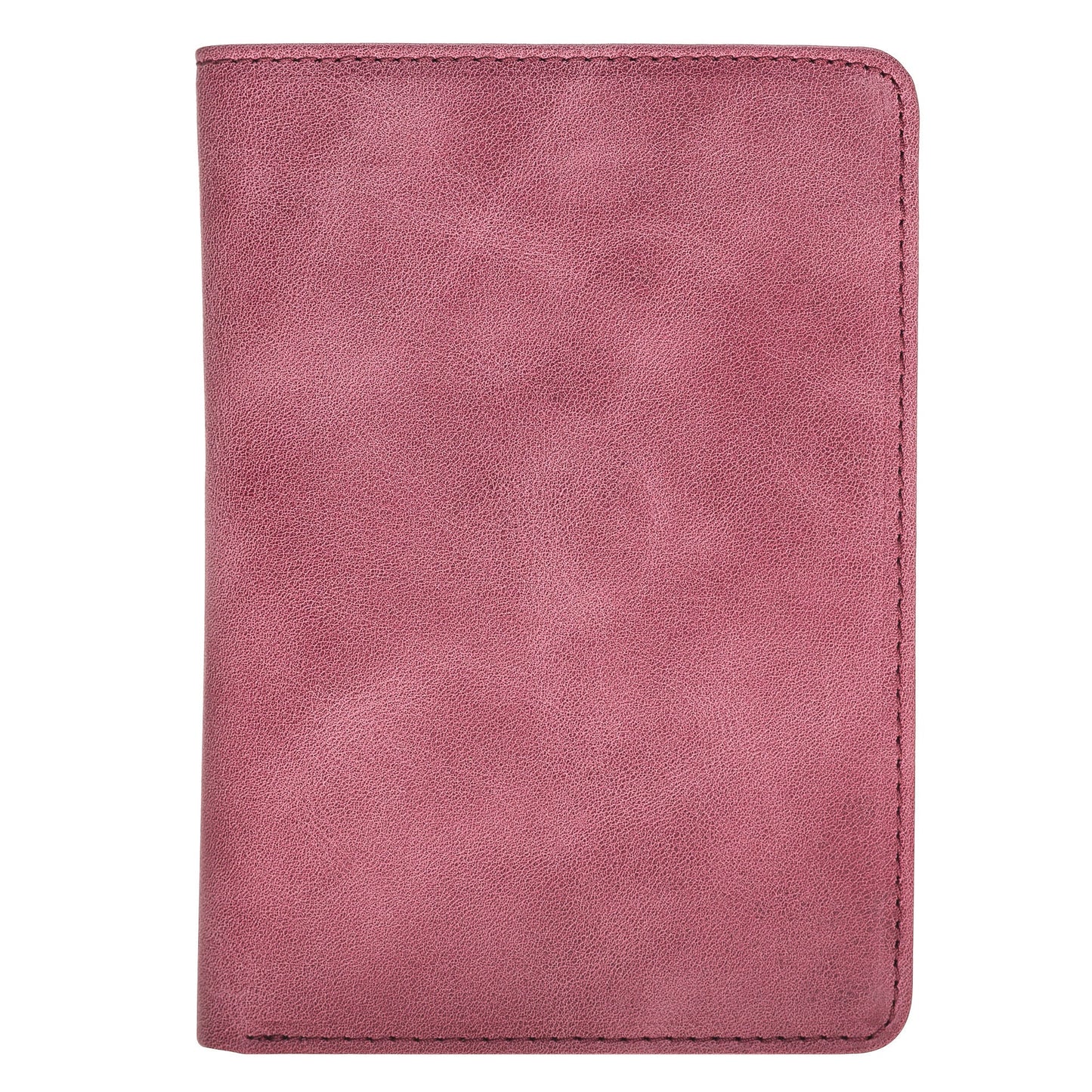 Police Badge Wallet  All Leather Universal Fit-Dusty Rose Pink-For Pin and Clip Back Badges