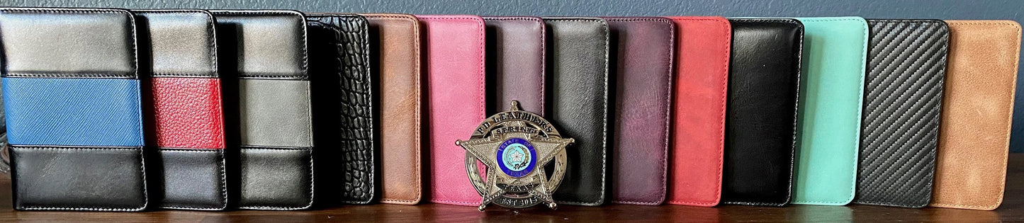 Scratch and Dent Police Badge Wallets For Pin Back Badges SALE